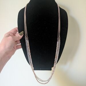 Elegant Rose Gold Layered Necklace
